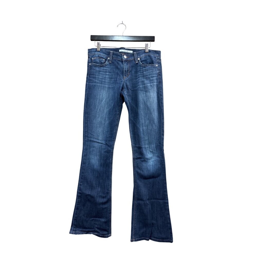 Joes Jeans Womens Bootcut Denim Jeans Size 30 Blue Distressed Casual